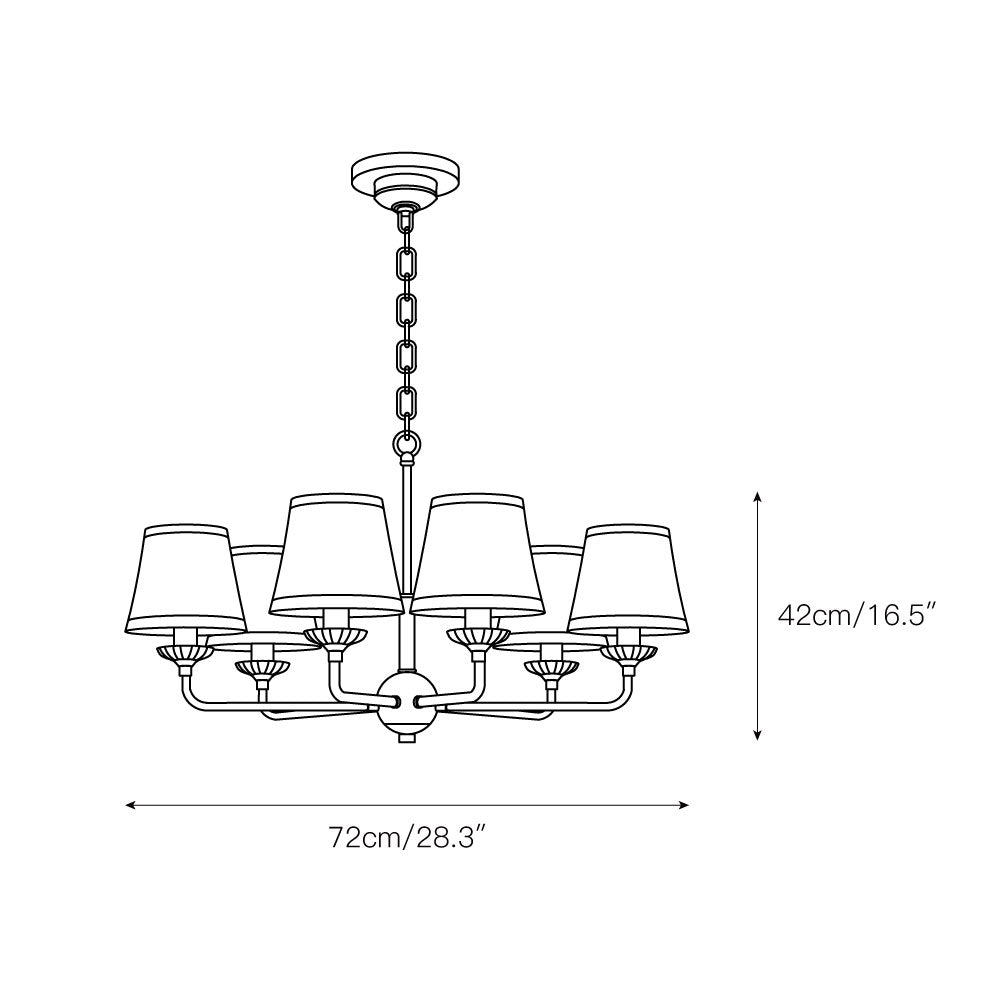 Hamei Brass Chandelier