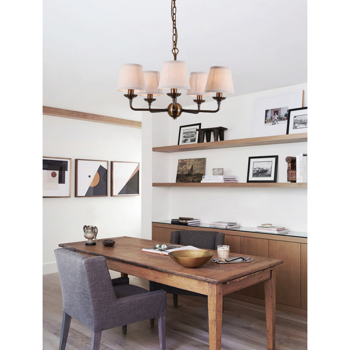 Hamei Brass Chandelier