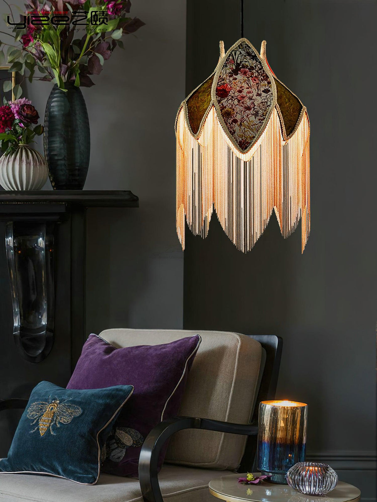 Yolvin Unique Fringed Pendant Lamp