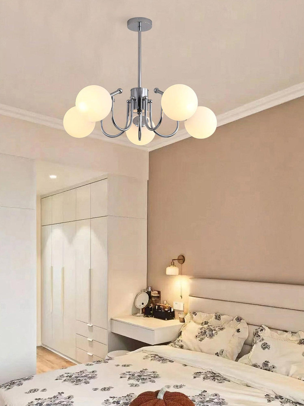 Tave Chandelier Globe Chrome Modern