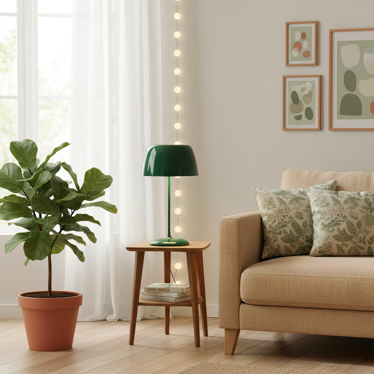 Ravenswood Mushroom Glass Table Lamp