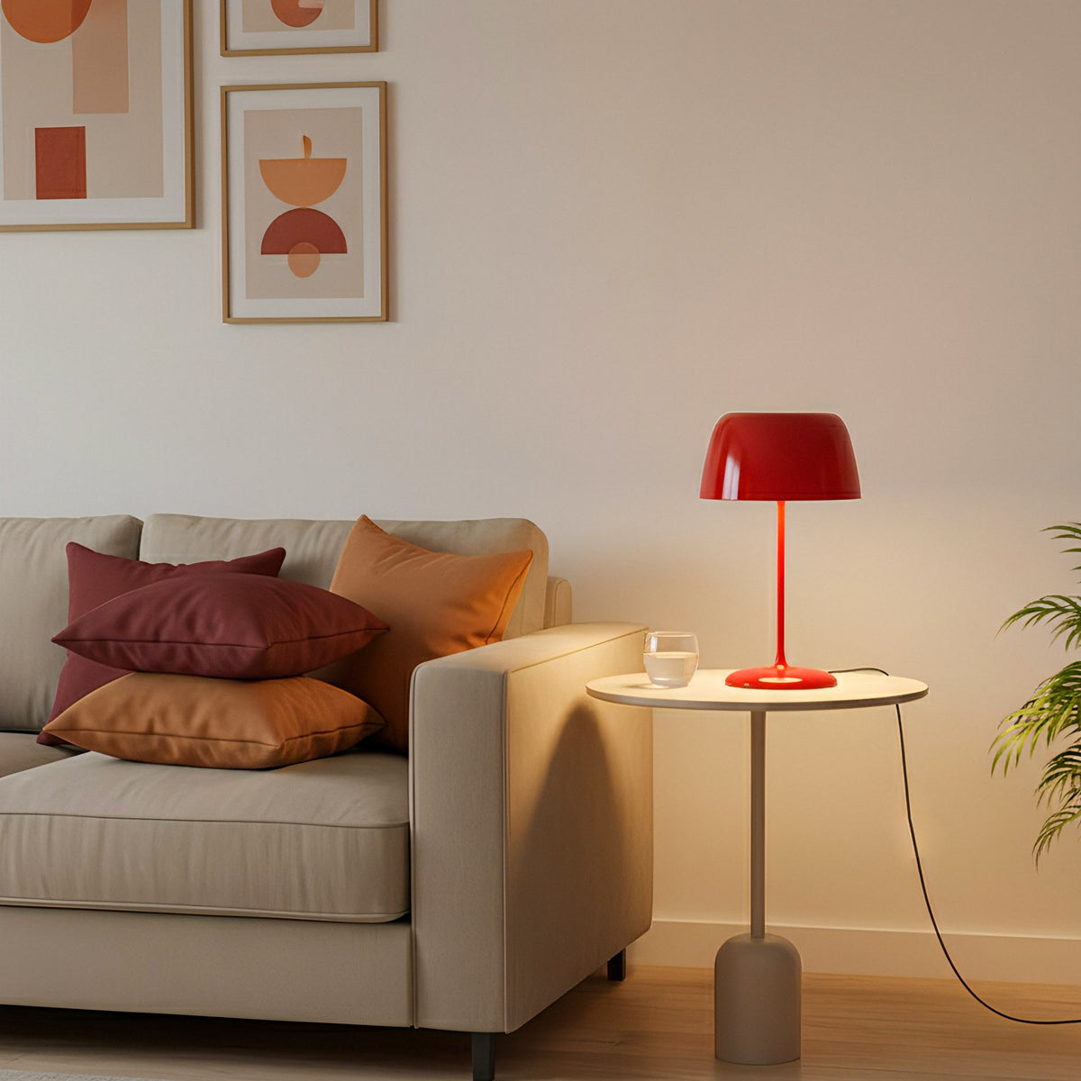 Ravenswood Mushroom Glass Table Lamp