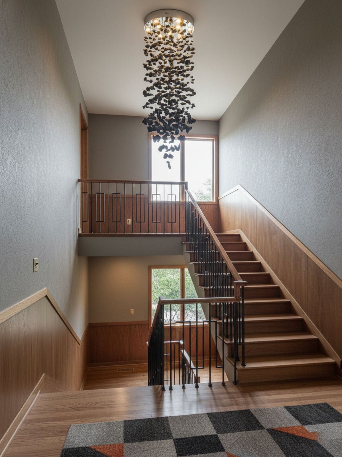 Jemei Black Stones Chandelier