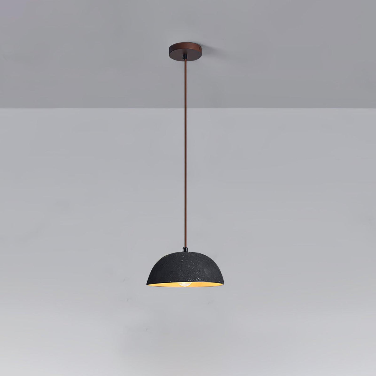 Dome Vintage Wood Pendant Lamp