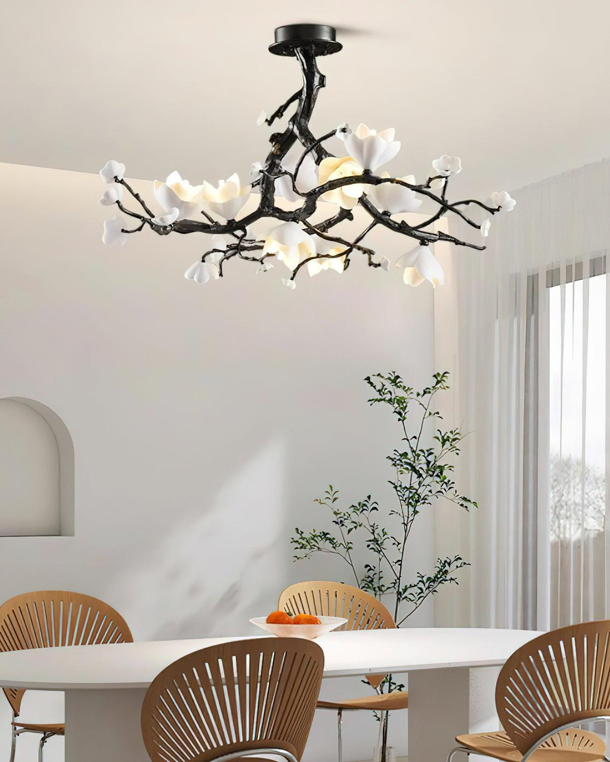 Aureira Pendant Lamp Black Copper Tree Wild Fruits