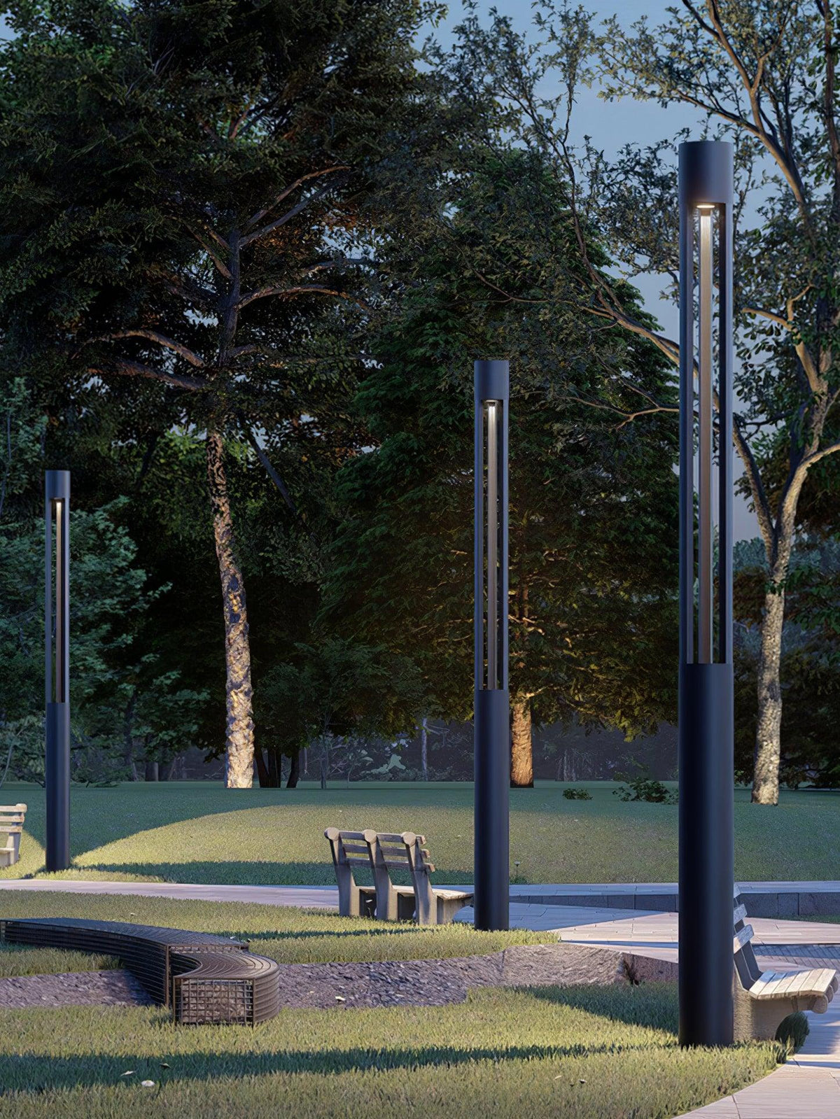 Qisken Column Floor Lamp
