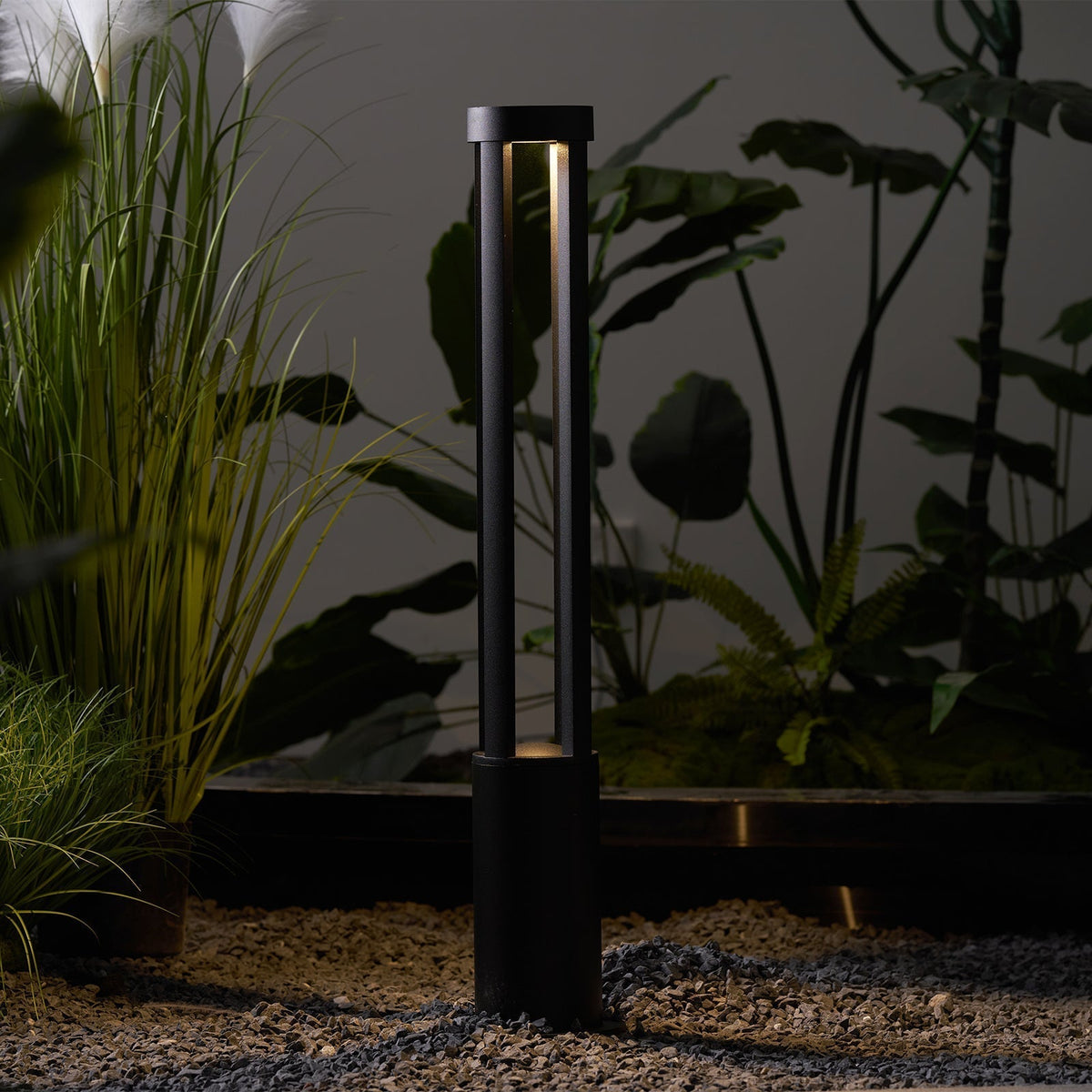 Orelinella Outdoor Light Black Cylindrical Garden