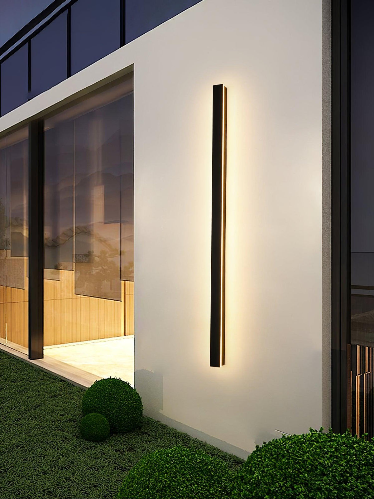 Renalira Long Strip Solar Outdoor Sconce