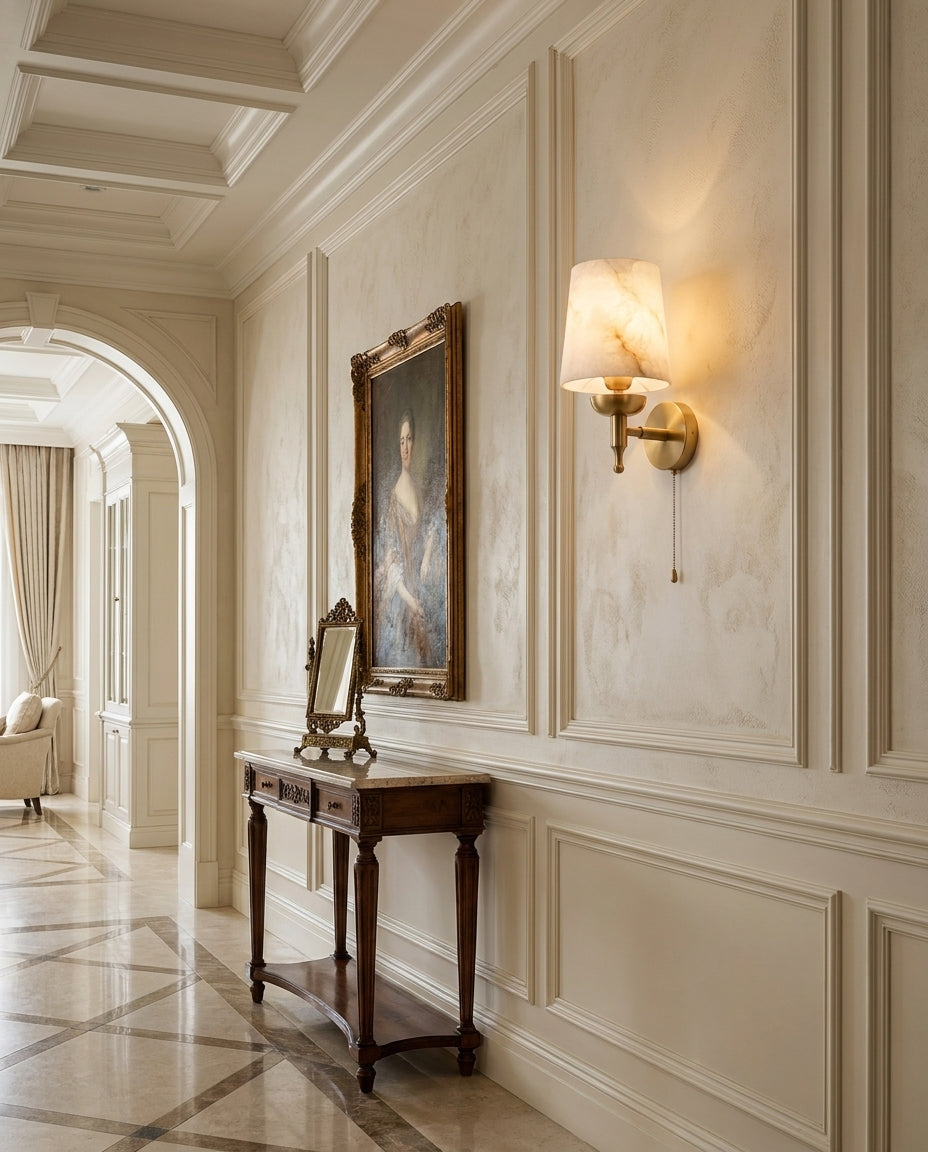 Greshford Alabaster Wall Sconce