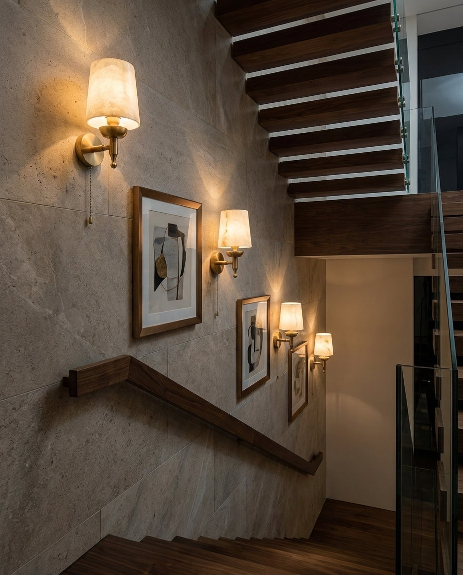 Greshford Alabaster Wall Sconce