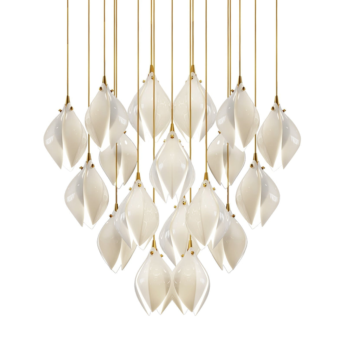 Tessa Pendant Lamp White Floral Ceramic