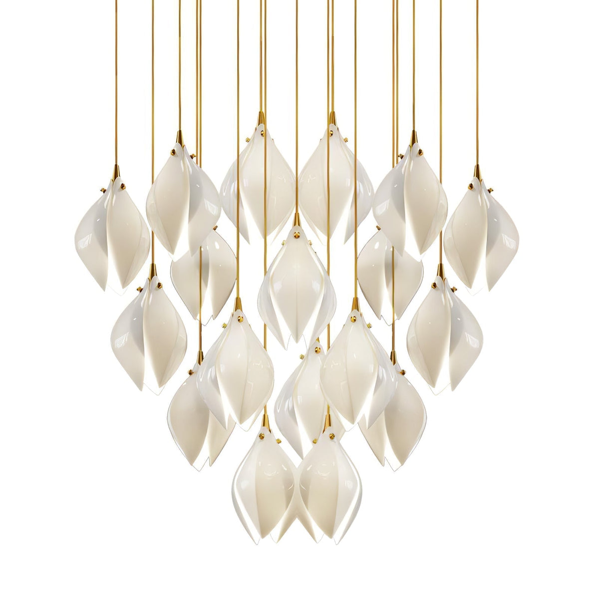 Tessa Pendant Lamp White Floral Ceramic