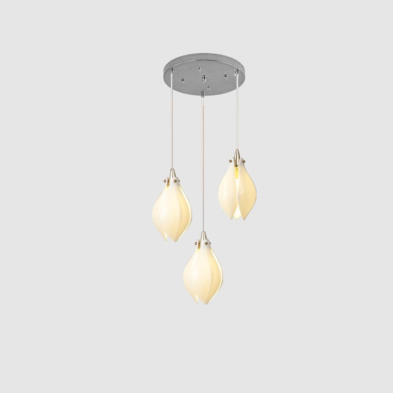 Tessa Pendant Lamp White Floral Ceramic