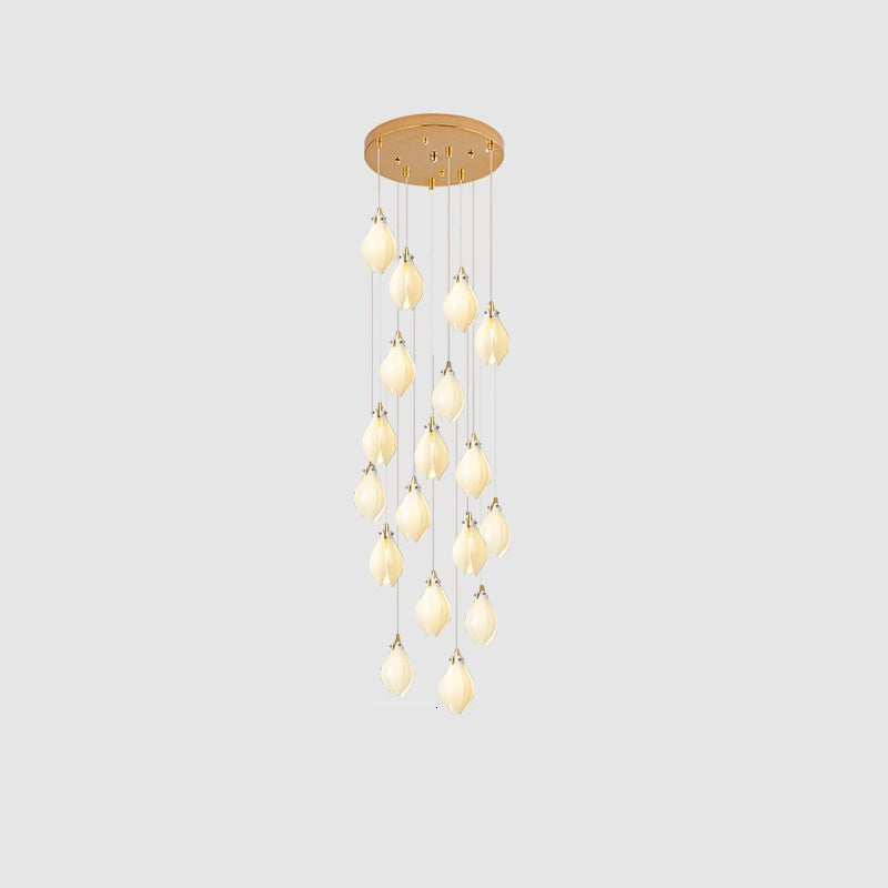 Tessa Pendant Lamp White Floral Ceramic