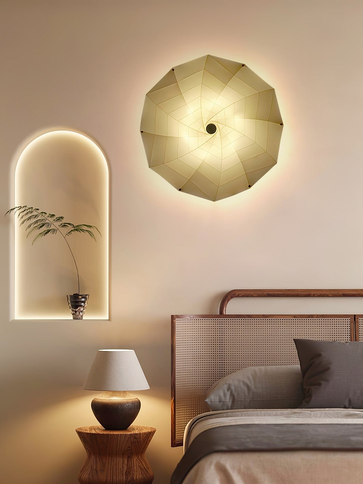 Liniise Spiral Fabric Pendant Light