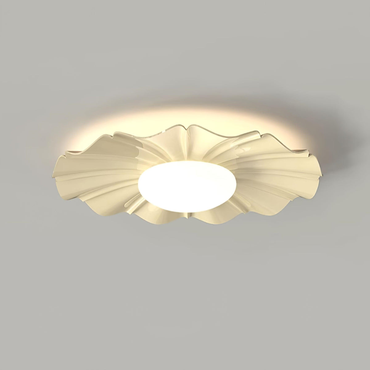 Oriiraya Ceiling Light Gold LED Scalloped for Bedroom