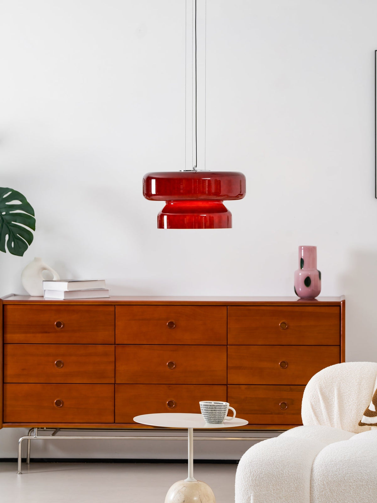 Naika Glass Linear Pendant Light