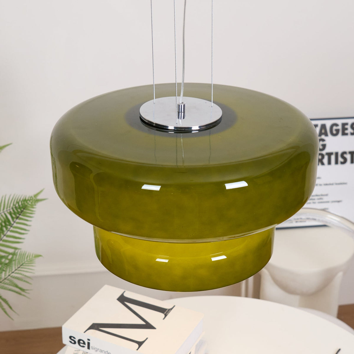 Zerithce Glass Modern Minimalist Pendant Lamp