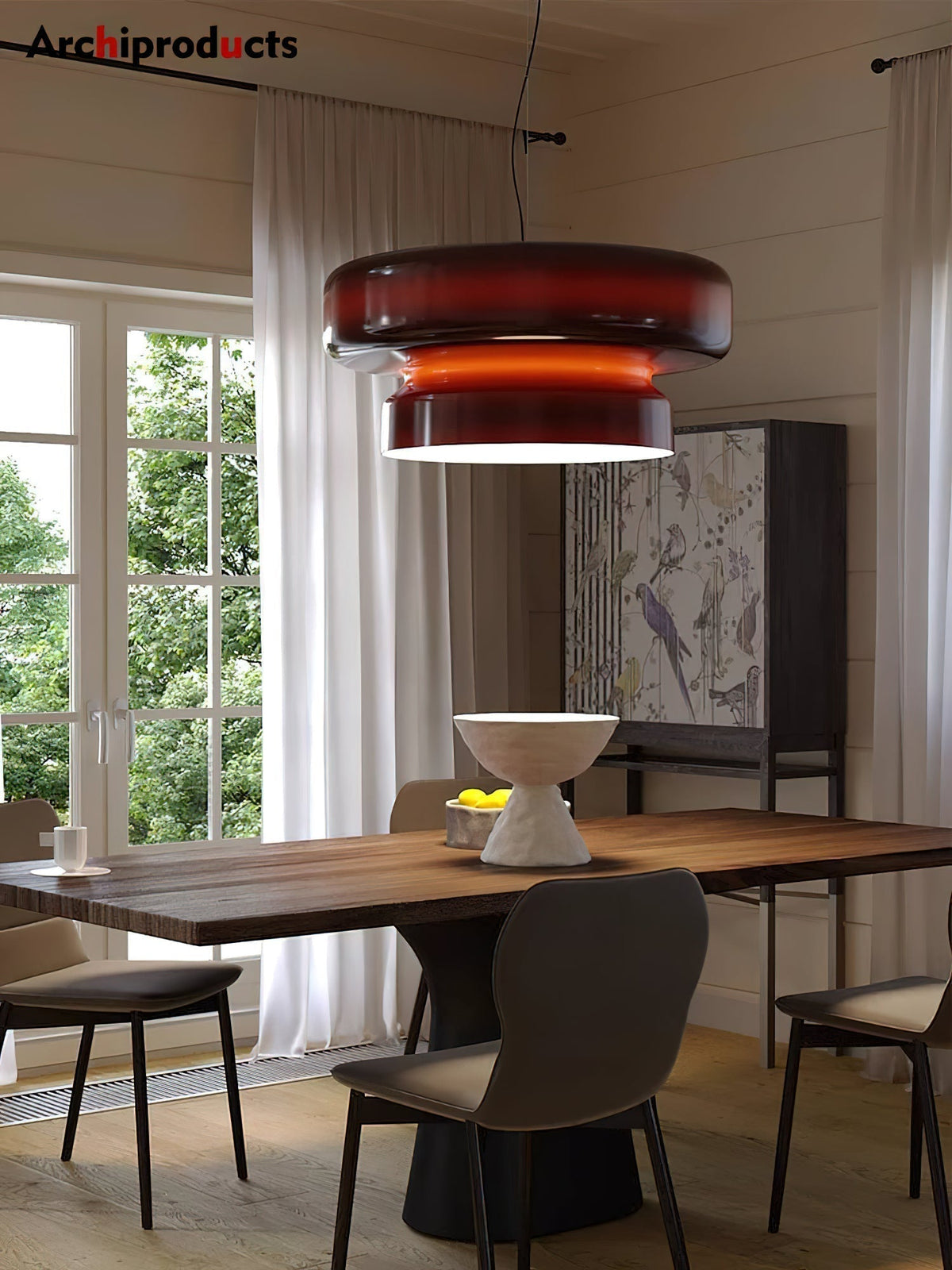 Zerithce Glass Modern Minimalist Pendant Lamp