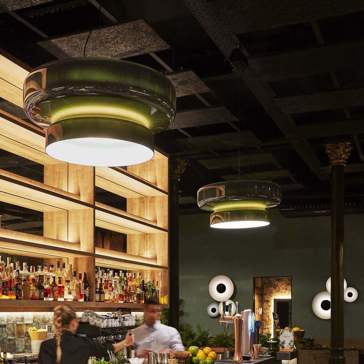 Naika Glass Linear Pendant Light
