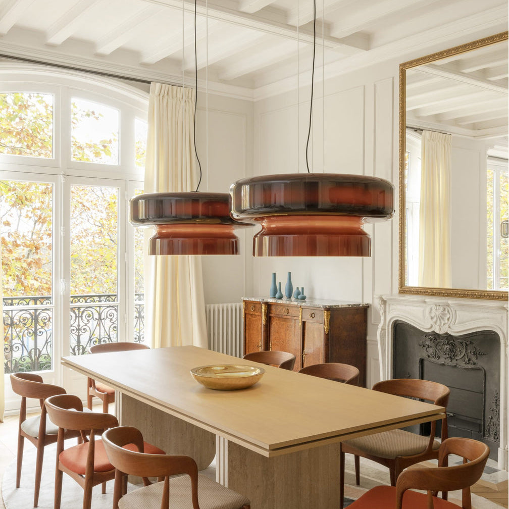 Naika Glass Linear Pendant Light