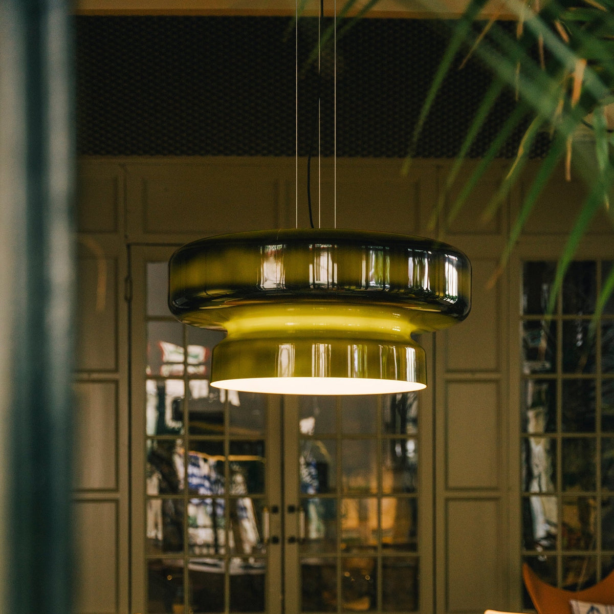 Naika Glass Linear Pendant Light