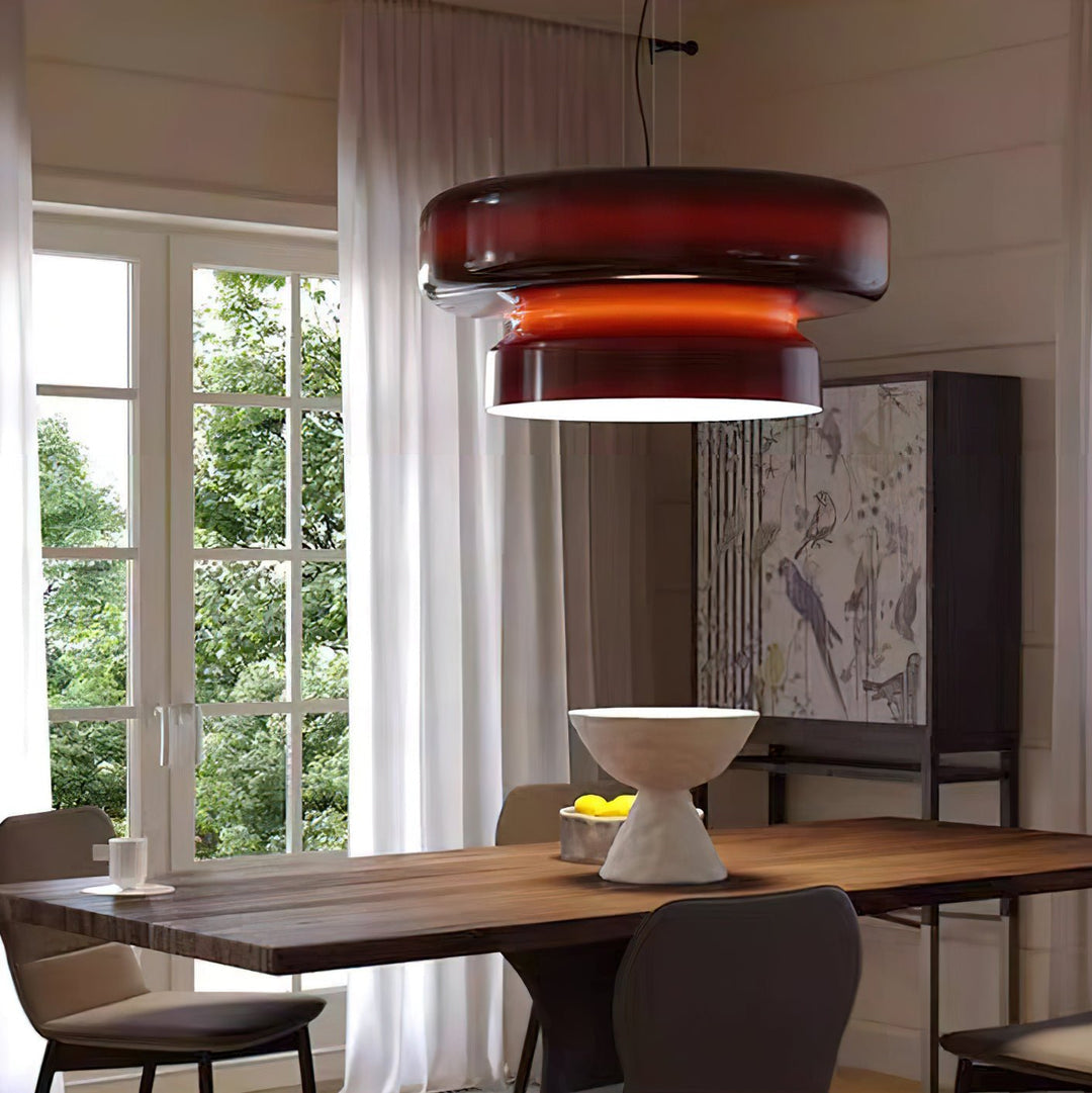 Naika Glass Linear Pendant Light