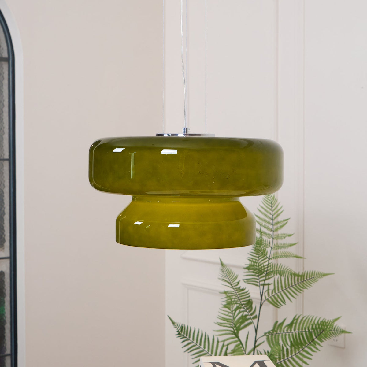 Naika Glass Linear Pendant Light