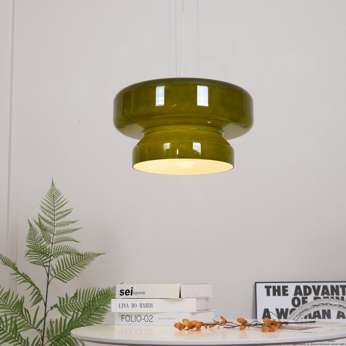 Naika Glass Linear Pendant Light