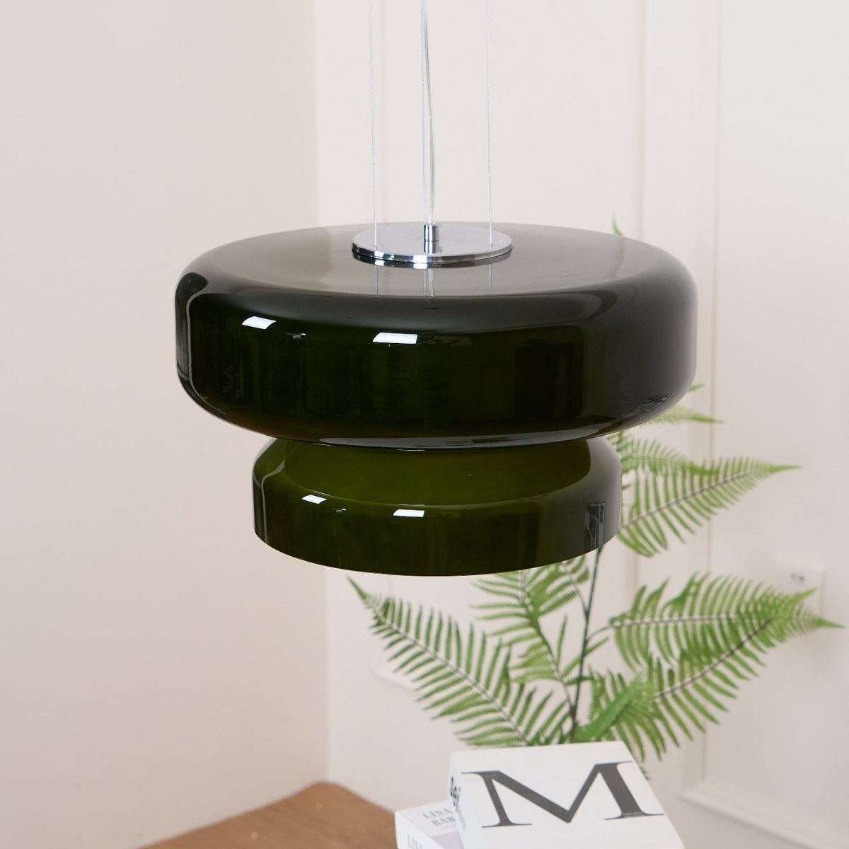 Naika Glass Linear Pendant Light
