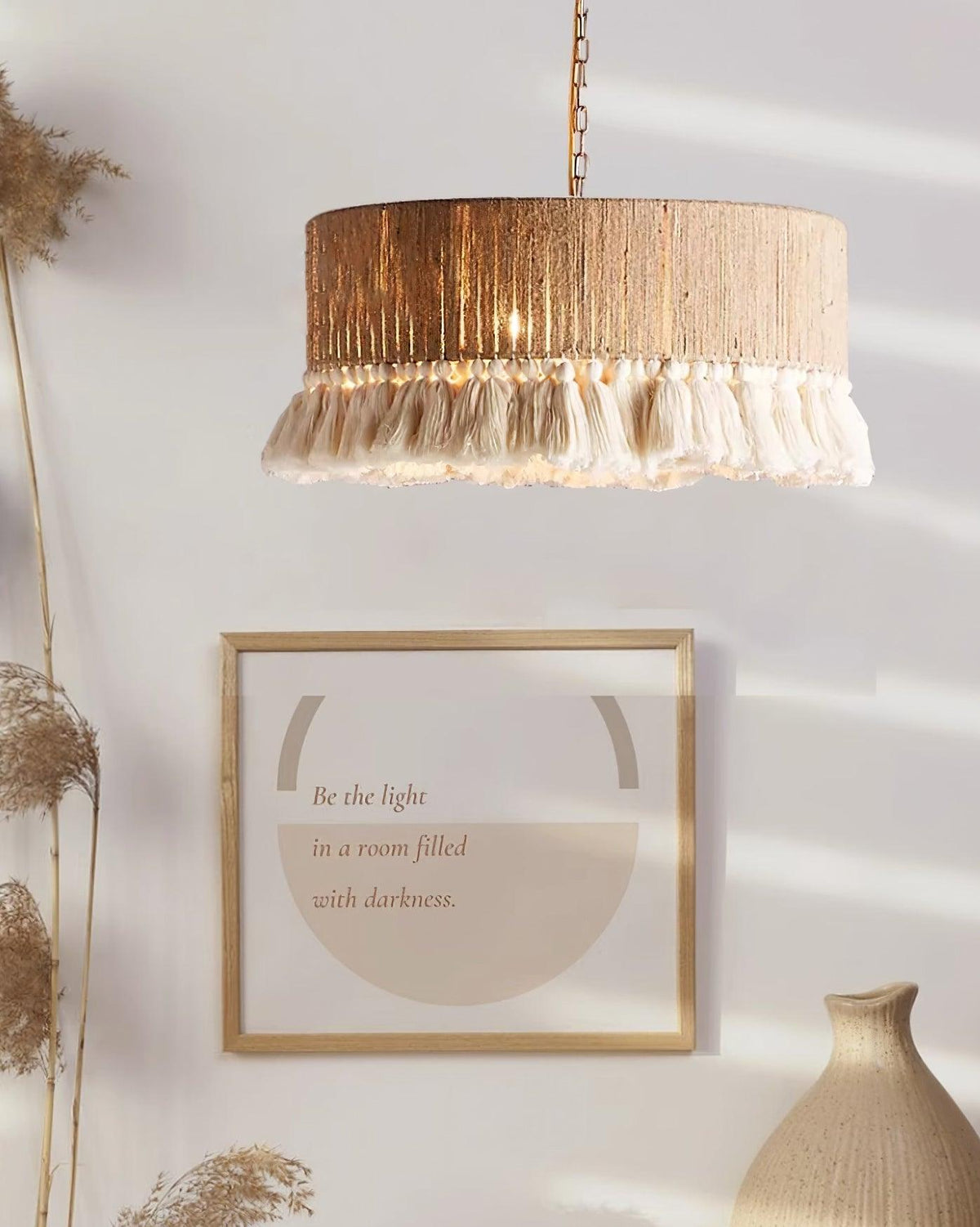 Serenenne Pendant Lamp Cotton Tassels for Living Room
