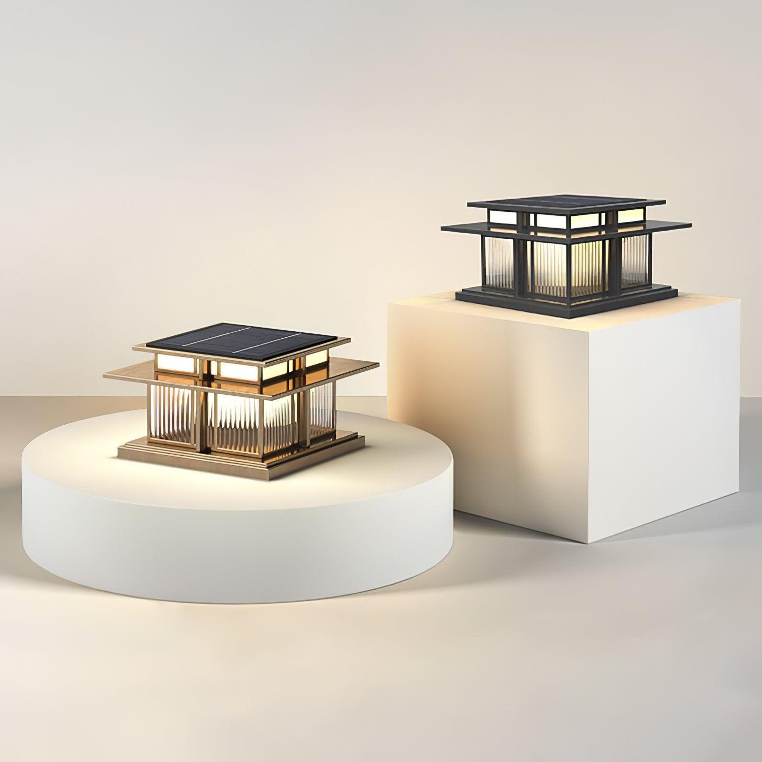 Ray Pillar Solar /HardWire Outdoor Light - Lamp Outdoor