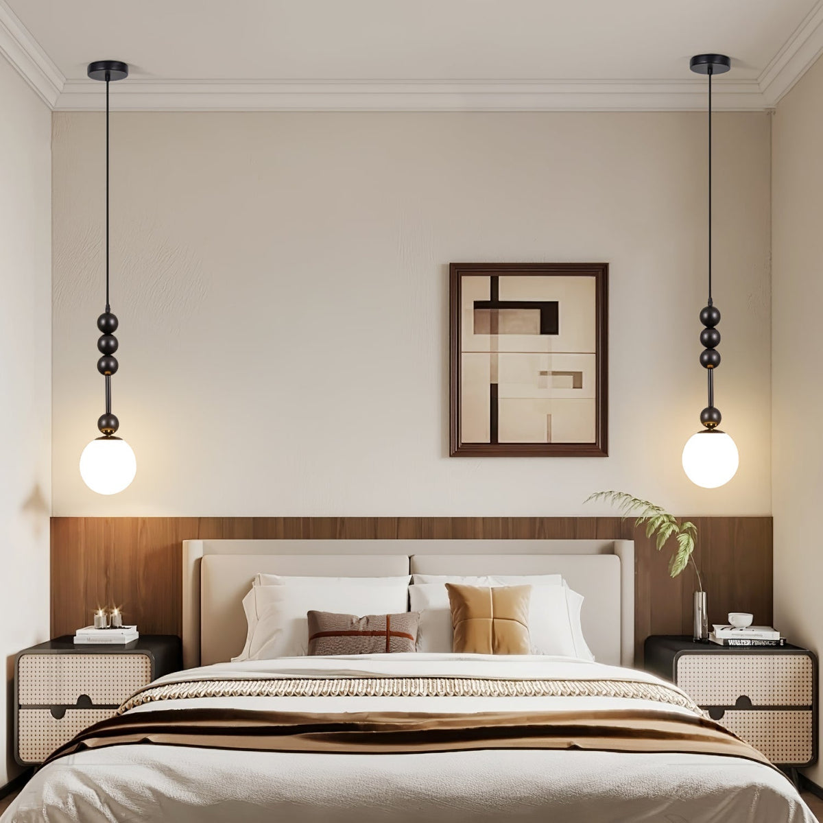 Miraleth Minimalist Wood Pendant Lamp