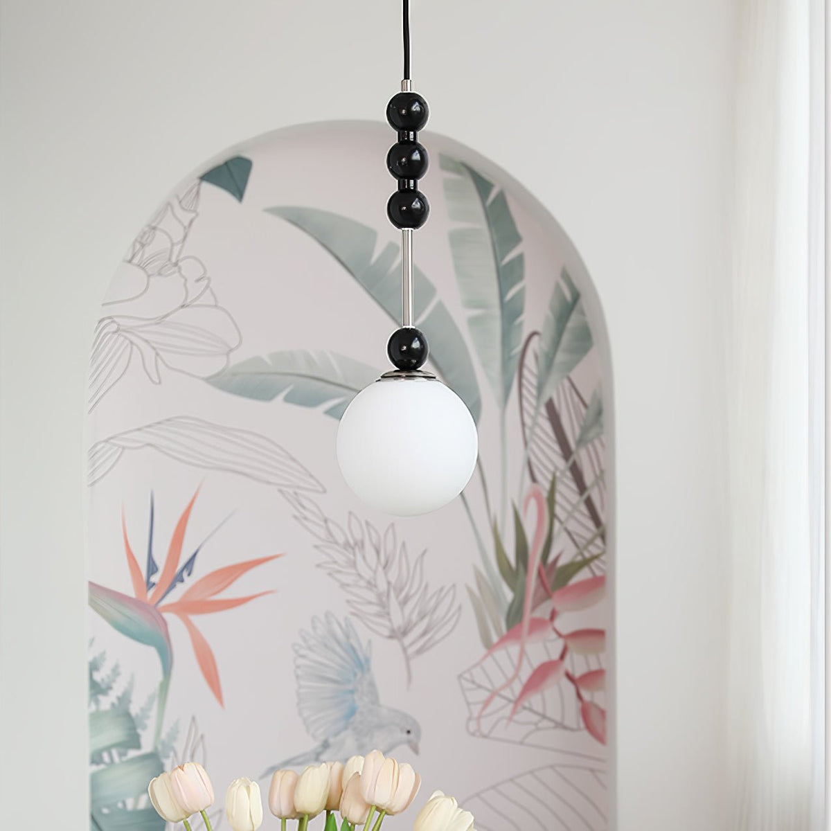 Miraleth Minimalist Wood Pendant Lamp