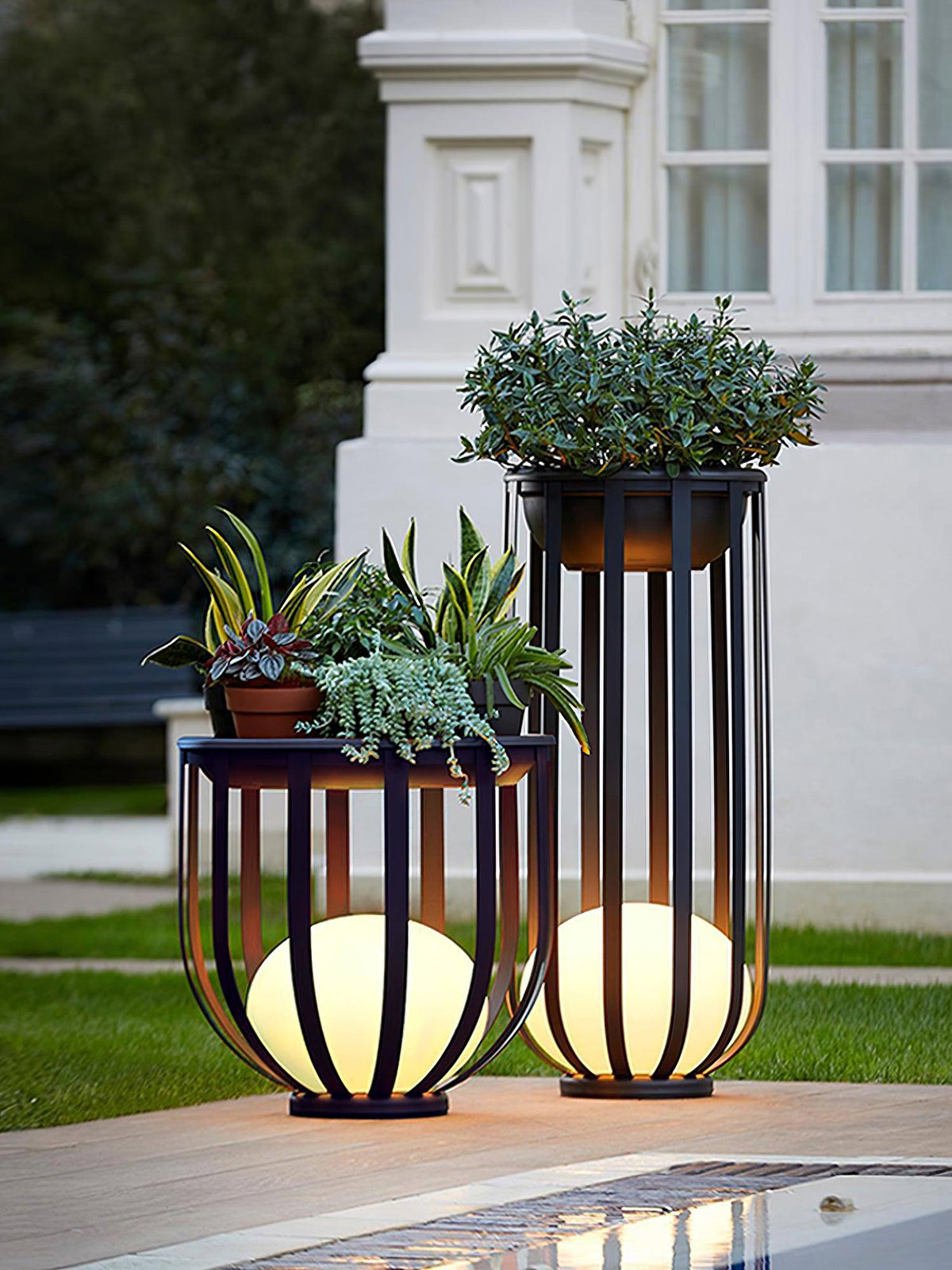 Tera Steel Acrylic Floor Lamp
