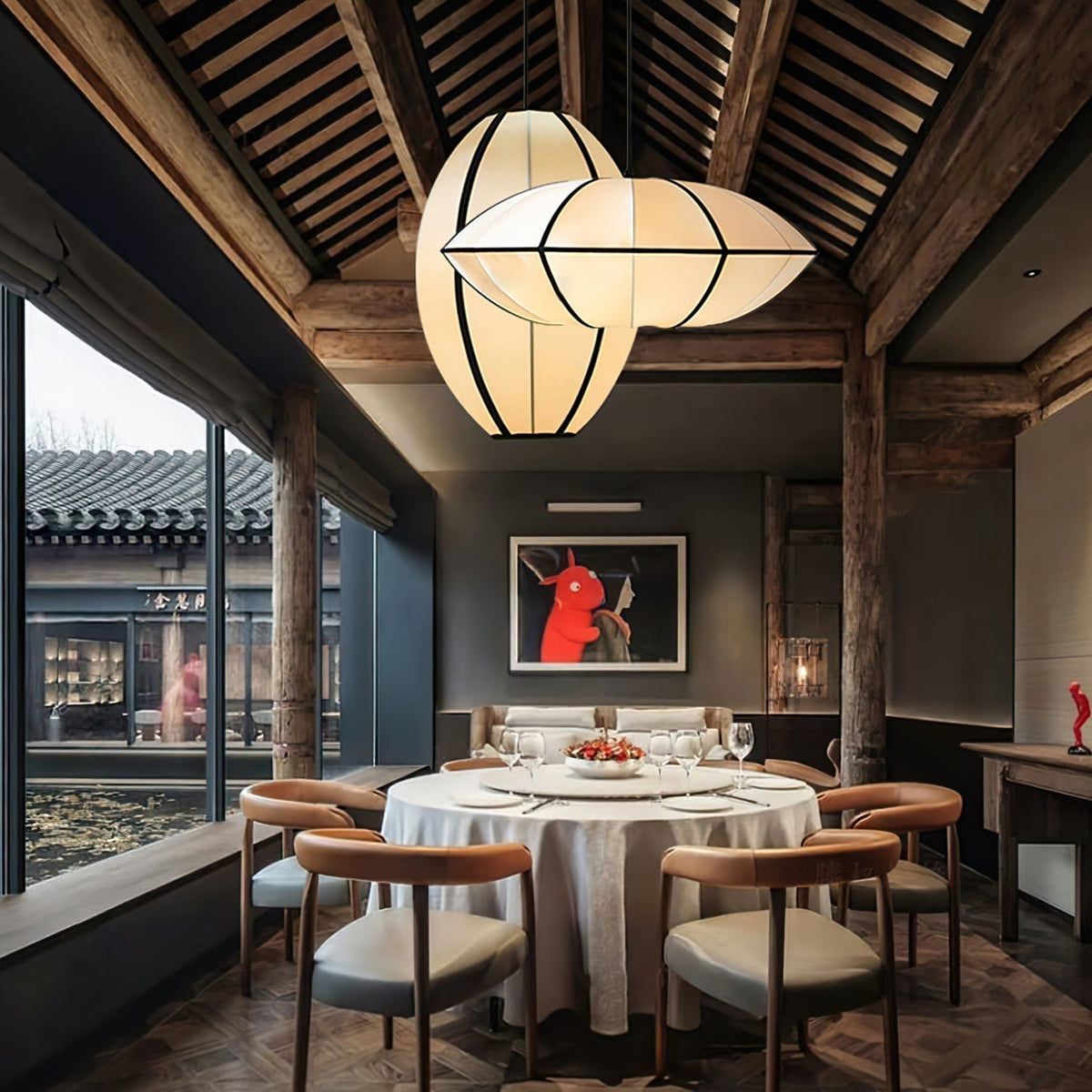 Lineriella Modern Fabric Pendant Lamp
