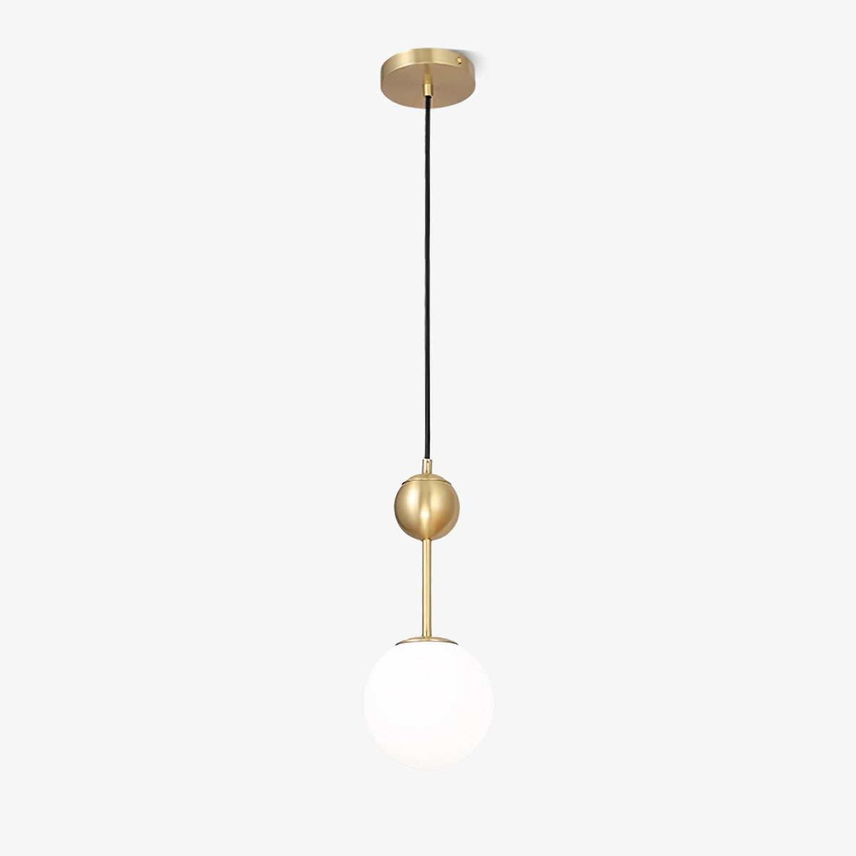 Fird Brass & Glass Classic Pendant Light