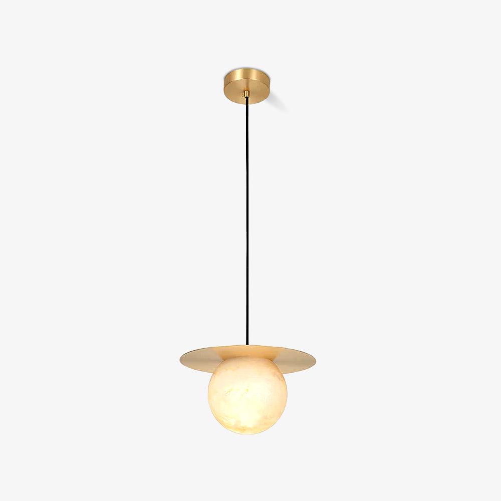 Velar Sphere Alabaster Pendant Light