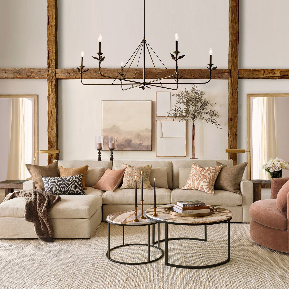Benel Branching Leaf Chandelier