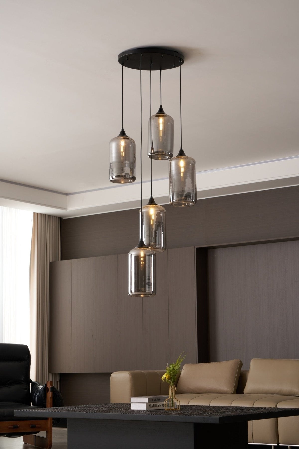 Talis Glass Industrial Chic Pendant Light