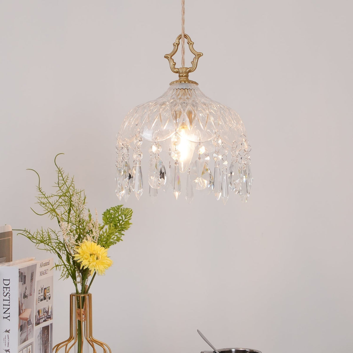 Moka Crystal Vintage Pendant Lamp