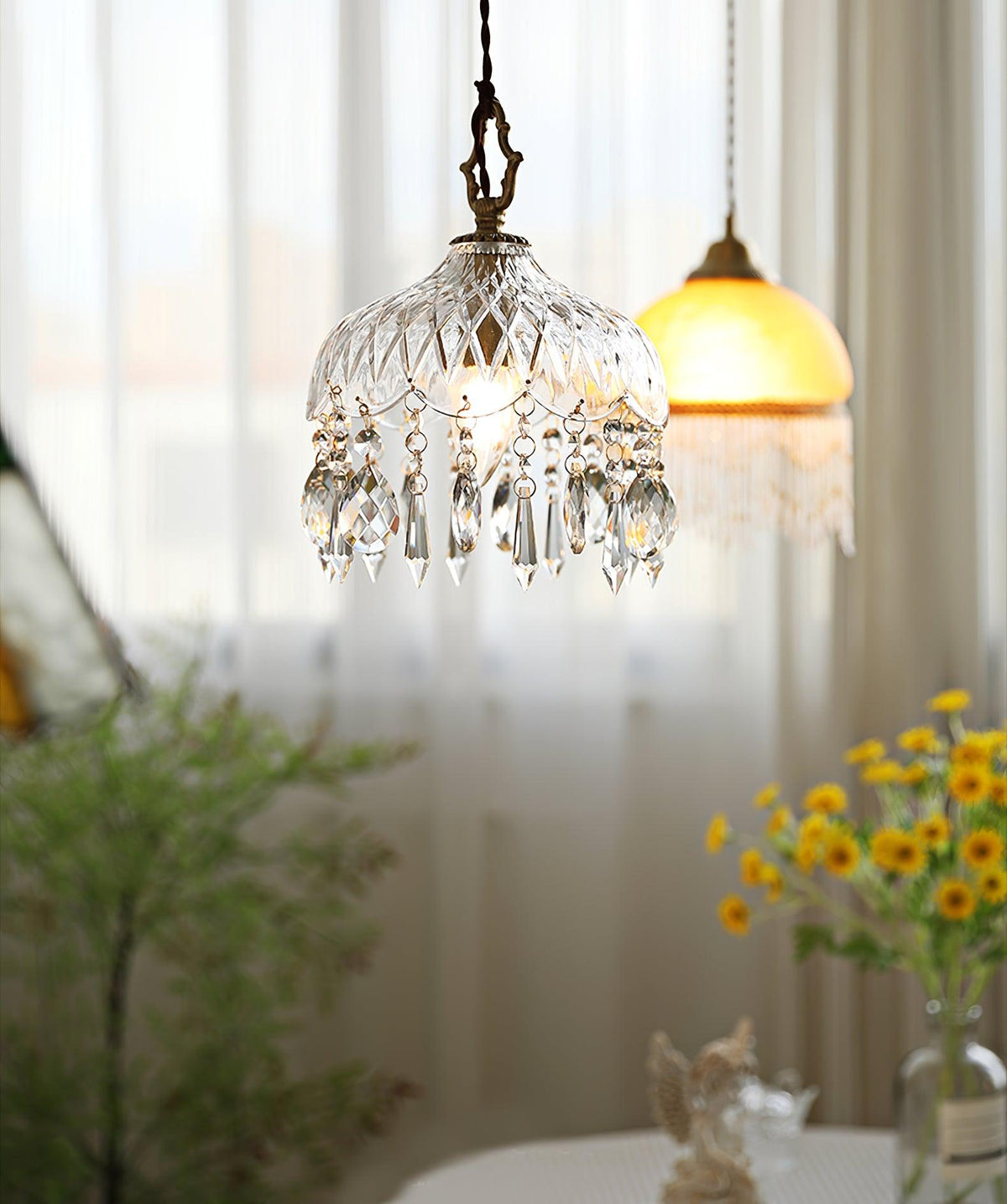 Moka Crystal Vintage Pendant Lamp