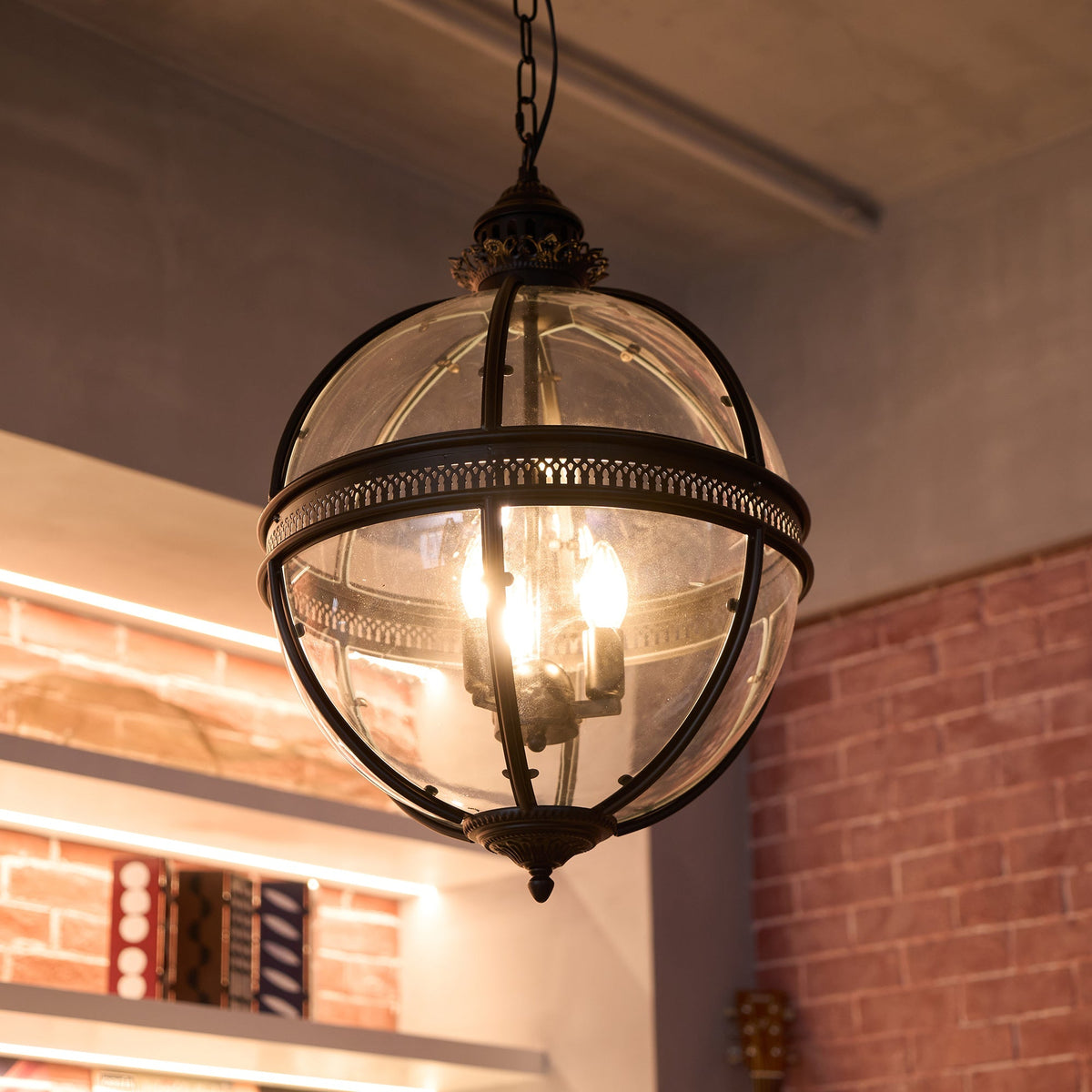Voby Glass Linear Pendant Light