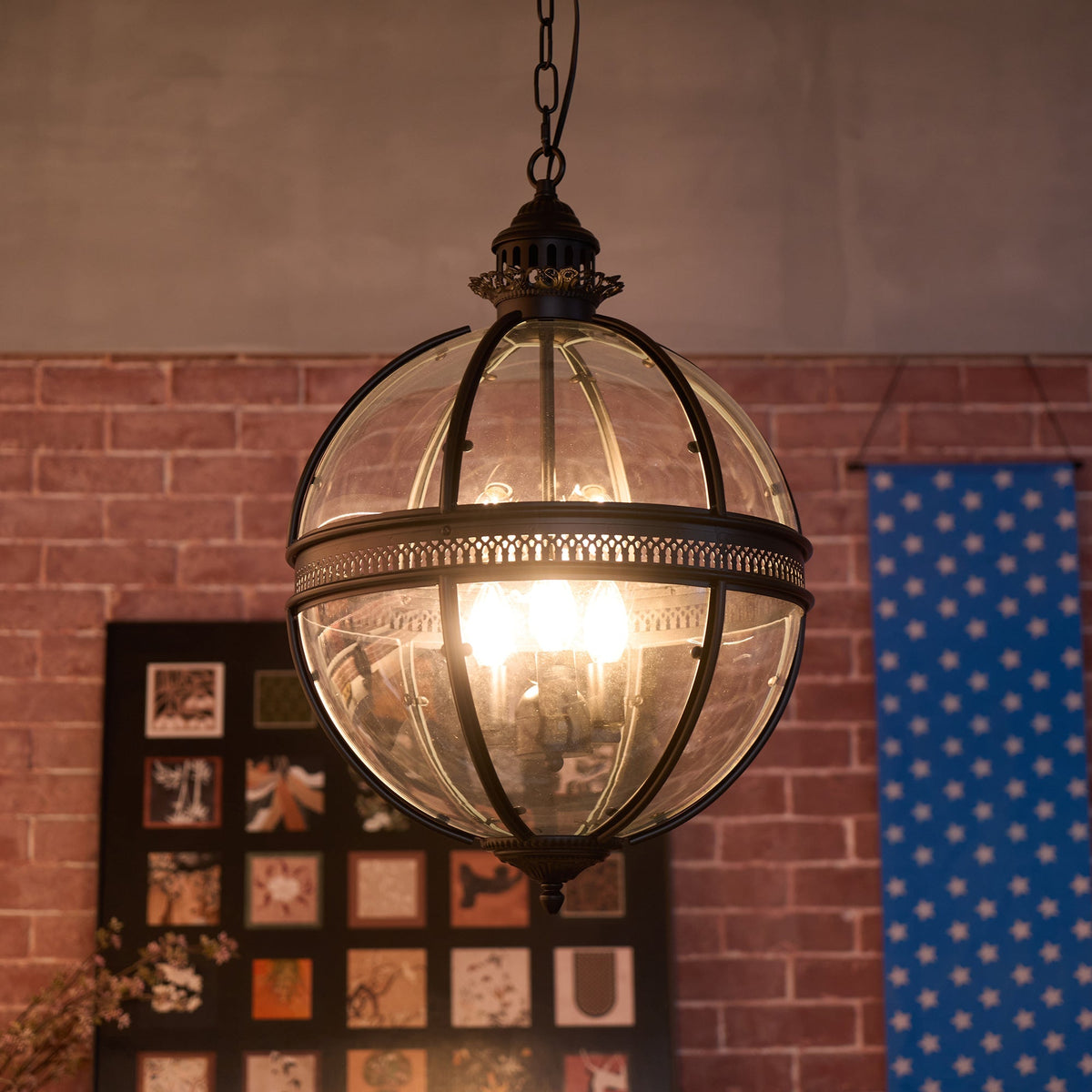 Voby Glass Linear Pendant Light