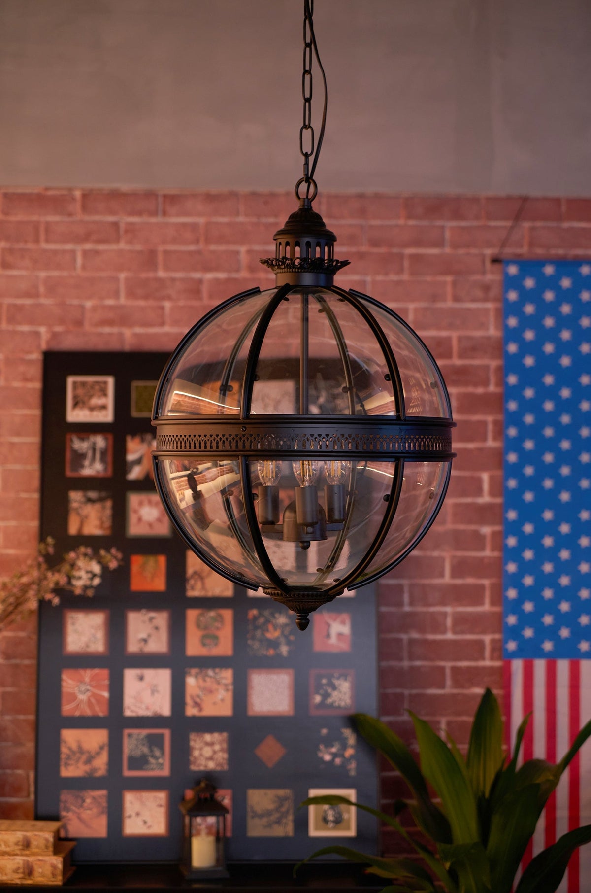 Voby Glass Linear Pendant Light