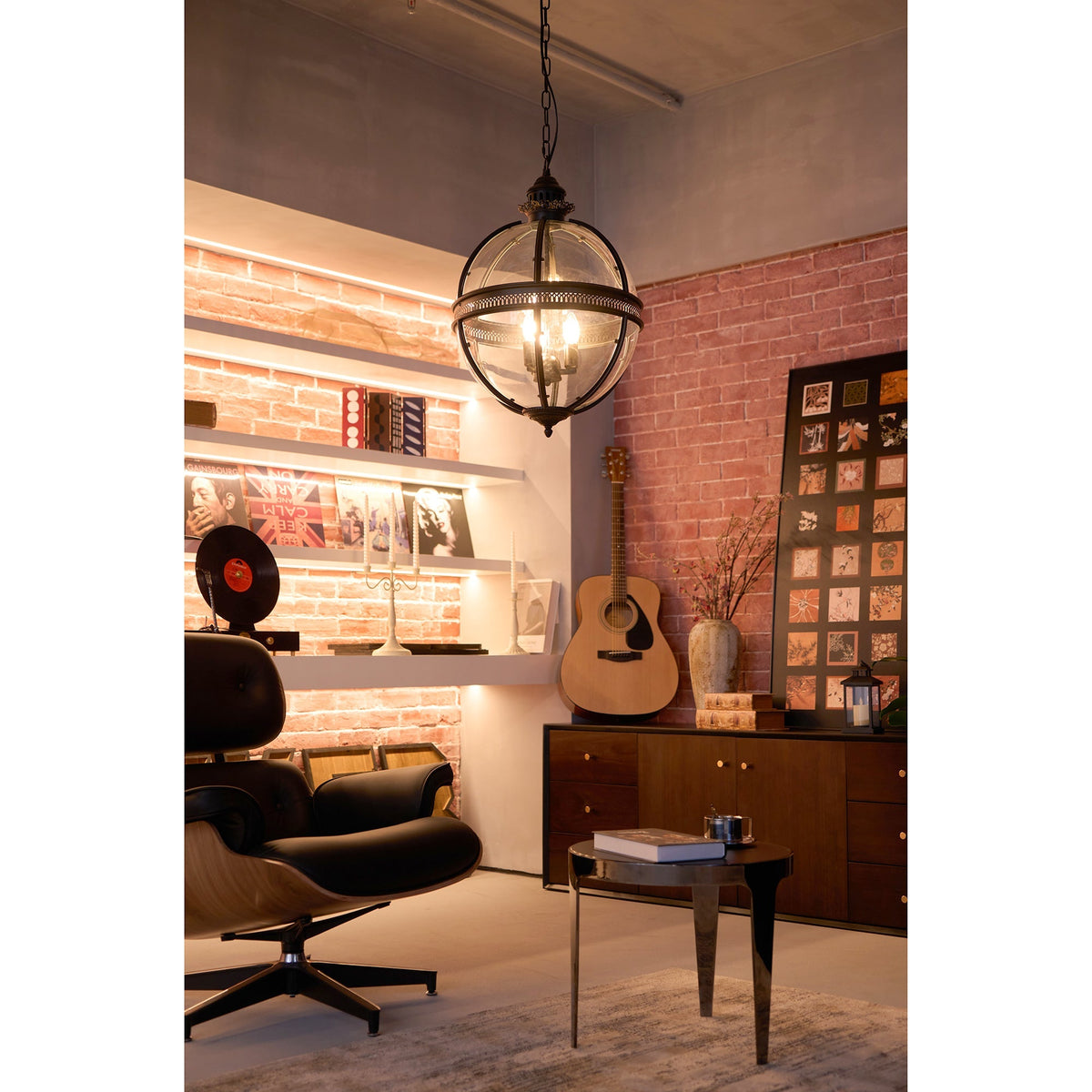 Voby Glass Linear Pendant Light