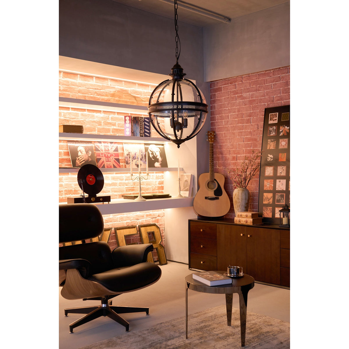 Voby Glass Linear Pendant Light