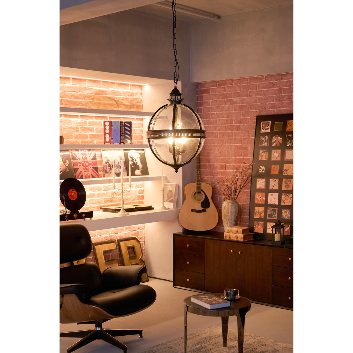 Voby Glass Linear Pendant Light