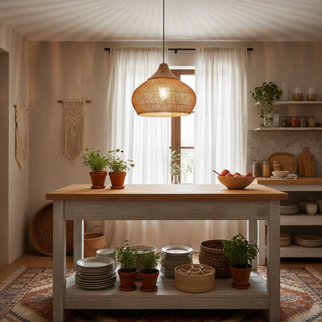 Hopia Rattan Pendant Light