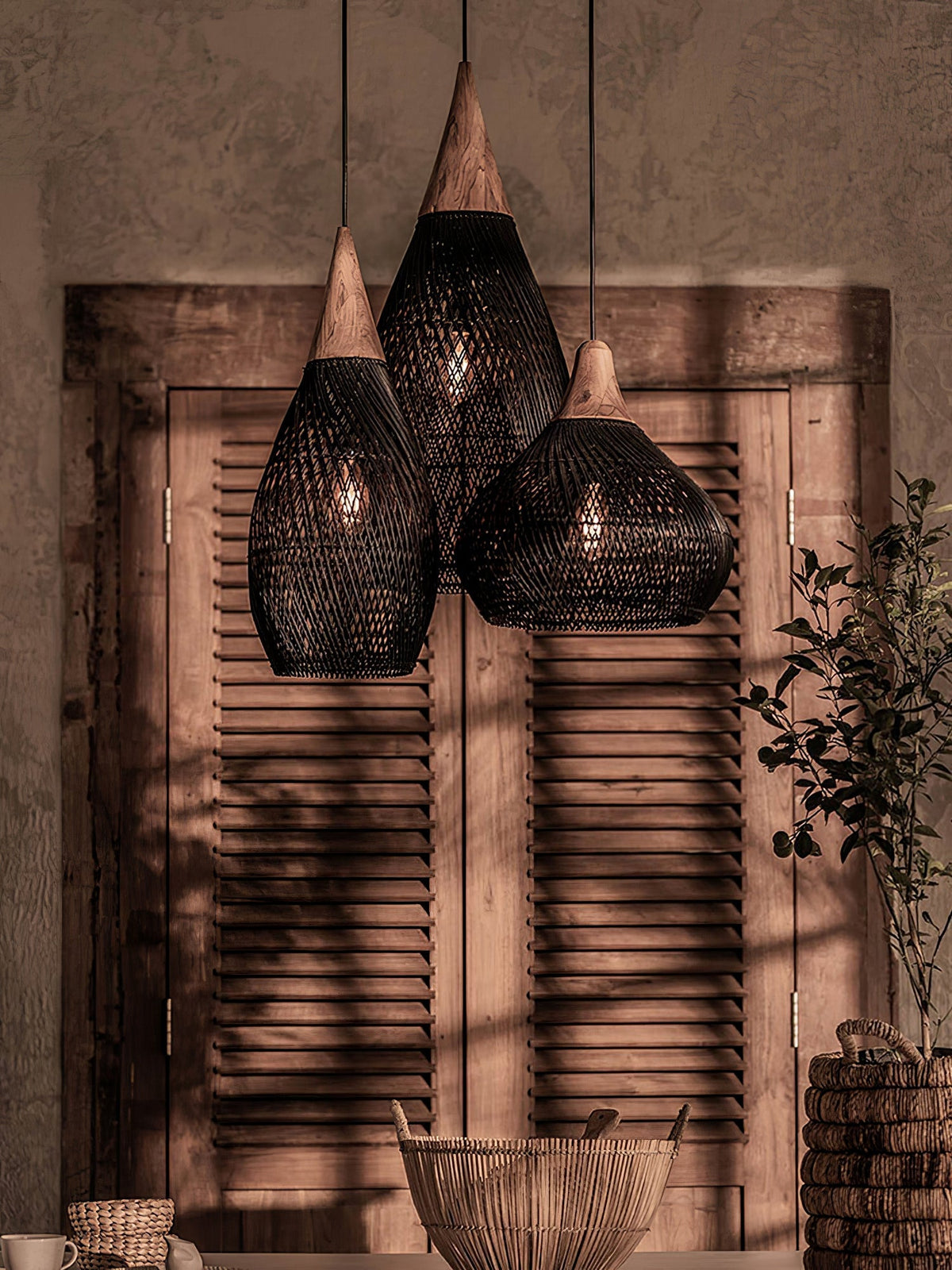 Hopia Rattan Pendant Light